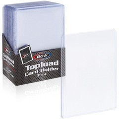 50 BCW Hard Plastic Baseball Trading Card Topload Holders 12 mil rigid protector