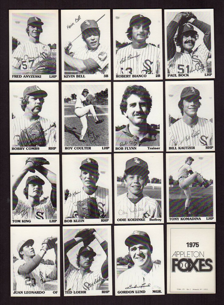 KEVIN BELL, 1975 TCMA Appleton Foxes (Chicago White Sox) FIRST CARD