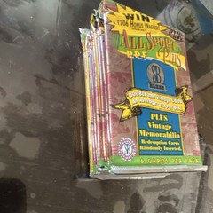 All Sport Plus P.P.F. 1995 Sealed Trading Card Packs 12×6 Vintage Redemption