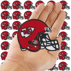 Wholesale Kansas City Chiefs Football Logo 3.2 in x 2.6 in Sew Iron on Patches