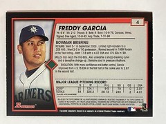 2001 Bowman #4 Freddy Garcia Seattle Mariners