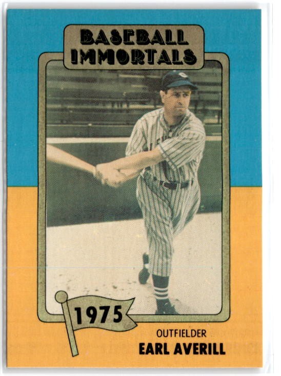 1980s SSPC Baseball Immortals Earl Averill #147