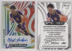 2022-23 Leaf Optichrome Rainbow Prismatic 4/5 Alex Fudge #BA-AF1 Auto v7j
