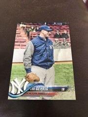 Lou Gehrig 2018 Topps Series 2 Legend Variation SP #618 New York Yankees HOF