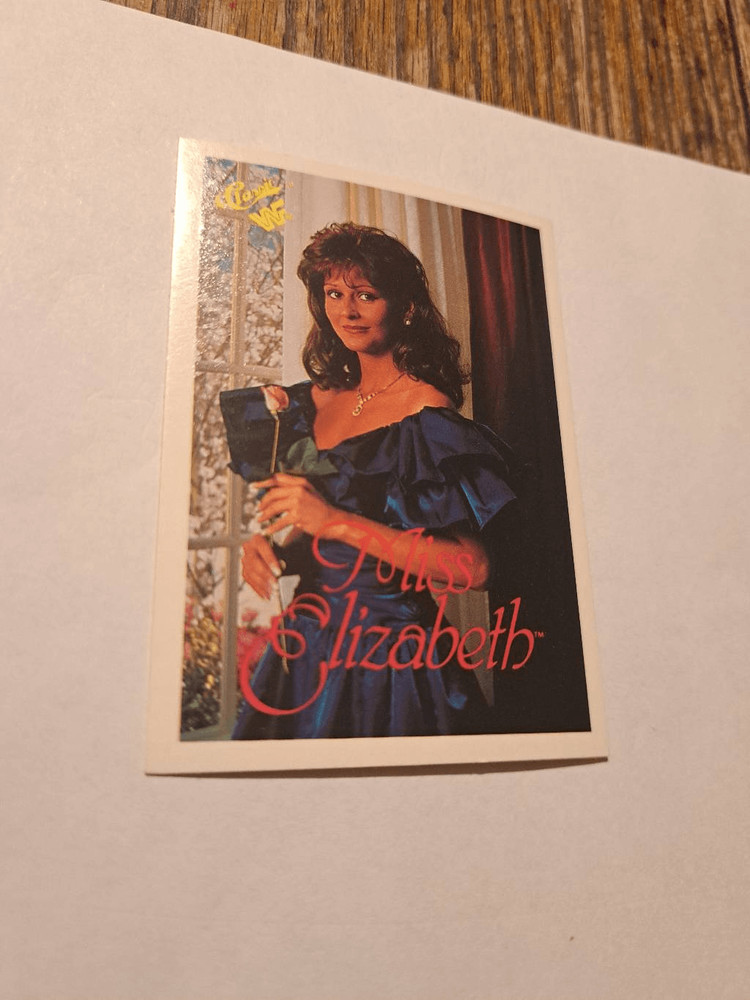 Vintage 1990 WWF Trading Card 112 Miss Elizabeth Classic Games Titan Sports