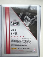 2015-16 Panini Prizm – Point Men Chris Paul #15 Silver Prizm