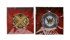 Set of 2 WWE Cruiserweight & NXT Like A Boss Pins by Loot Crate Slam Crate NEW
