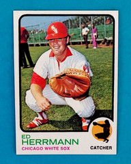 1973 Topps #73 Ed Herrmann Baseball Card Near Mint