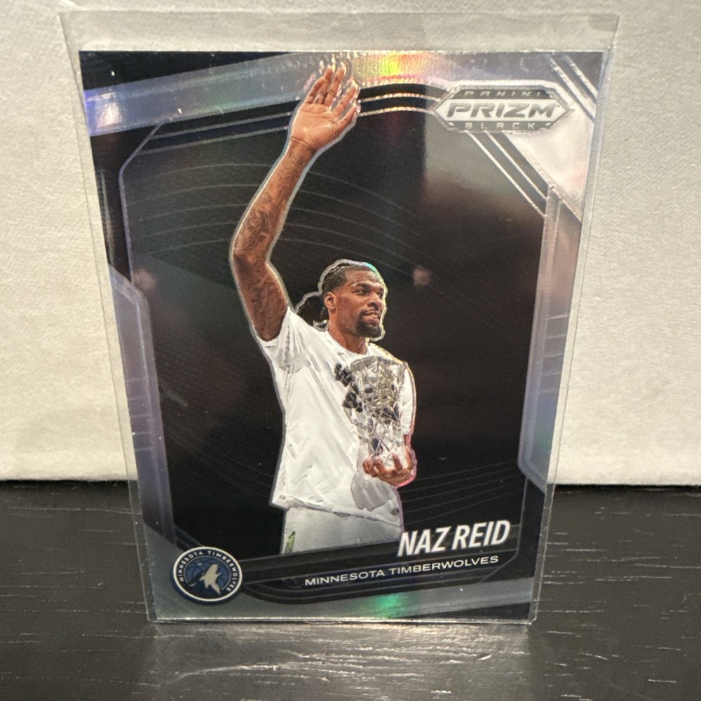 2024-25 Panini Prizm Black Naz Reid – Sixth Man Trophy #45 Timberwolves