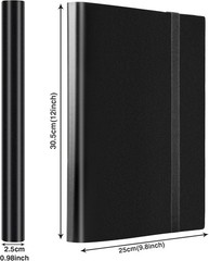 Toploader Binder Holds 288 Toploaders 9 Pocket Top Loader Binders with Sleeves..