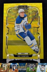 2025-26 O-Pee-Chee Platinum #81 Tage Thompson Neon Yellow Surge