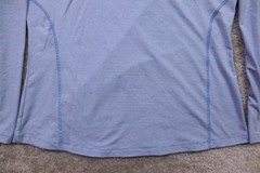 Rhoback Shirt Womens Large 2024 NCAA Final Four Phoenix Quarter Zip Blue Stripe