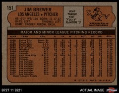 1972 Topps #151 Jim Brewer Dodgers 5 – EX