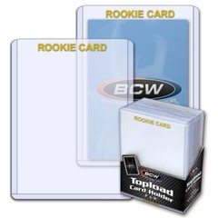 BCW Topload ROOKIE Card Holders 3×4 Trading Gaming Sport 25 Rigid Sleeve