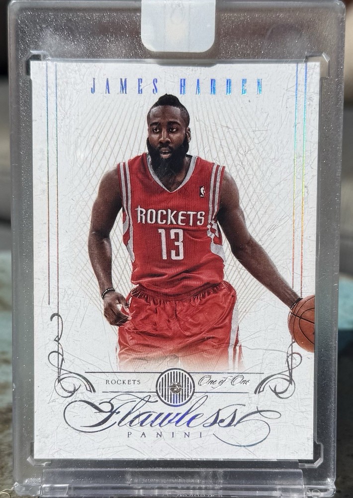 2012 Flawless James Harden #34 Platinum 1/1 Original Panini Seal 1st Yr Flawless