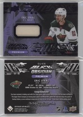 2019-20 SPx UD Black Obsidian Jerseys Purple 21/25 Eric Staal #OJ-ES Patch 0c3