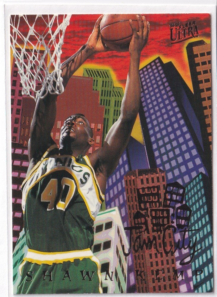 Shawn Kemp 1994-95 Fleer Ultra Jam City Insert #4 Sonics