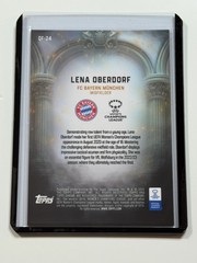 2025-26 Topps Chrome Women&rsquo;s UWCL Queens Of Football Red #24 Lena Oberdorf 2/5