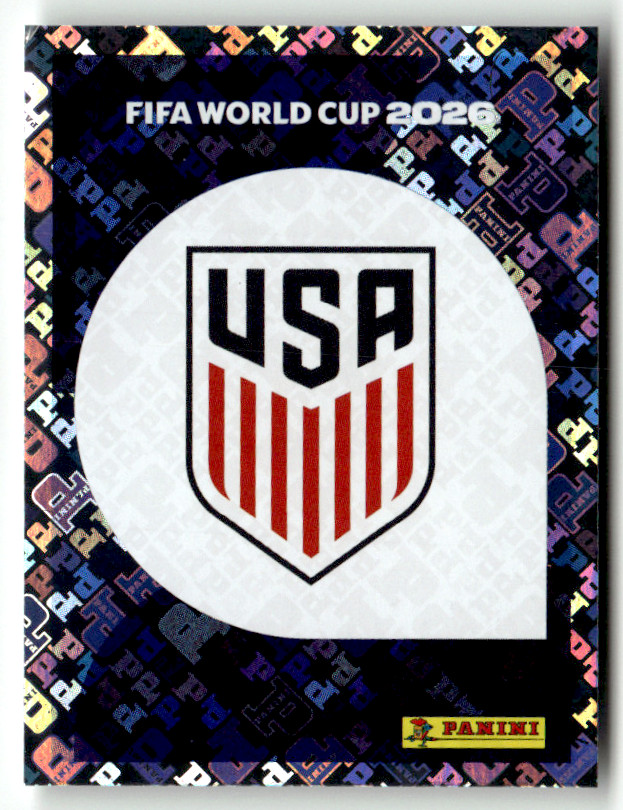Panini FIFA World Cup 2026 Group D USA-Emblem Sticker Pick 2/4 Unglued New