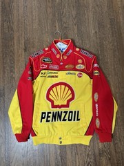 Vintage Kevin Harvick #29 Pennzoil Shell NASCAR Racing Jacket Chase Authentics S
