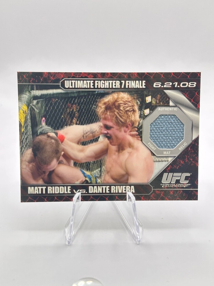 2009 Topps UFC Round 1 #DMRR Matt Riddle / Dante Rivera Debut Mat Relics