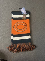 NFL Chicago Bears orange, navy blue, and white striped &lsquo;C&rsquo; logo #bear UNISEX