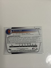 2025 Bowman Draft #BMA-MV Mitch Voit Blue Mojo Mega Box Refractor Auto 009/150
