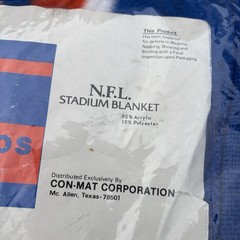 Vintage Denver Broncos Football Stadium Lap Blanket 60”x30” -EXCELLENT CONDITION