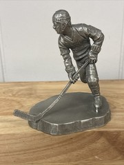 1980 Lake Placid Winter Olympics Ice Hockey Pewter Statue Philip Kraczkowski