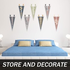 24 Pcs Protective Sleeves for Pennants Display 12&Prime; X 30&Prime; Pennant Holder Top Load