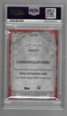 CHARLOTTE FLAIR 2016 TOPPS WWE UNDISPUTED AUTO CARD UA-CH PSA AUTHENTIC AUTO 10