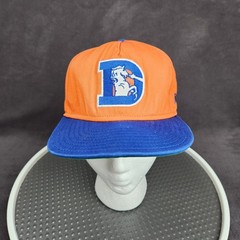 Denver Broncos Hat Cap Snap Back Medium Large Orange Blue NFL Football New Era