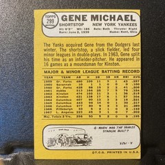 1968 Topps – Gene Michael #299