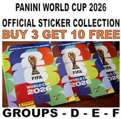 PANINI WORLD CUP 2026 STICKER COLLECTION – GROUP D – GROUP E – GROUP F – GERMANY