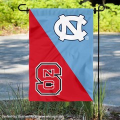 North Carolina vs North Carolina State House Divided Garden Flag Yard Flag