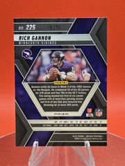 2025 Panini Mosaic Blue Sparkle Prizm /96 SP Rich Gannon #225 Minnesota Vikings