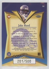 1998 Collector&rsquo;s Edge Masters Redemption Gold 500 201/500 Jake Reed #96 05k6