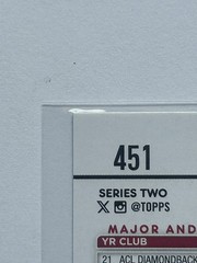 2024 Topps #451 Jordan Lawlar Team Color Border Variation RC
