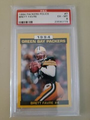 1994 Packers Police Safety Brett Favre card #7 graded PSA 6
