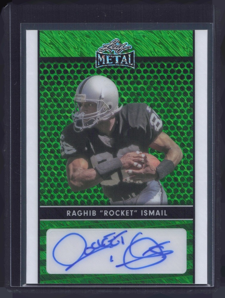 2024 Leaf Collective Metal Raghib “Rocket” Ismail Green Shimmer Auto /6