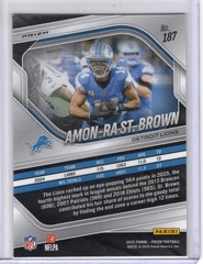 2025 Panini Prizm Black & Blue Checkerboard #187 Amon-Ra St. Brown Detroit Lions