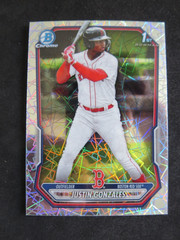 Justin Gonzalez 2026 Bowman Mega Laser Refractor Boston Red Sox
