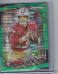 2025 Panini Prizm Brock Purdy Green Hyper Prizm Parallel San Francisco 49ers Foo