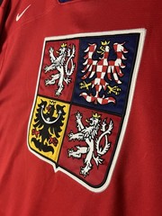 Vintage IIHF Czech Republic National Nike Ice Hockey Jersey Mens XL Red White