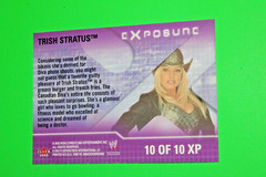 2002 Fleer WWE RAW vs SmackDown! eX-posure TRISH STRATUS #10XP INSERT CARD