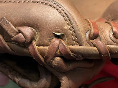 Vintage New York Yankees Yogi Berra Spalding Catchers Mitt Glove
