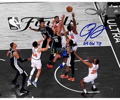 OG Anunoby Knicks the Winning Tip in Shot Signed Photo Autograph Print