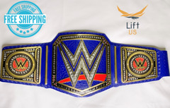 Universal Heavy Weight Championship Replica Title Belt Adult Size 2mm Brass Blue