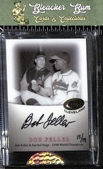 2007 eTopps Cleveland National Convention Satchel Paige Bob Feller Auto #/19