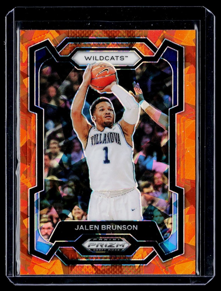 2024 Panini Prizm Draft Picks #22 Jalen Brunson Prizms Orange Ice